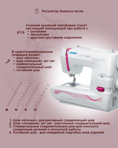электромеханическая швейная машина juki hzl-357zp-a